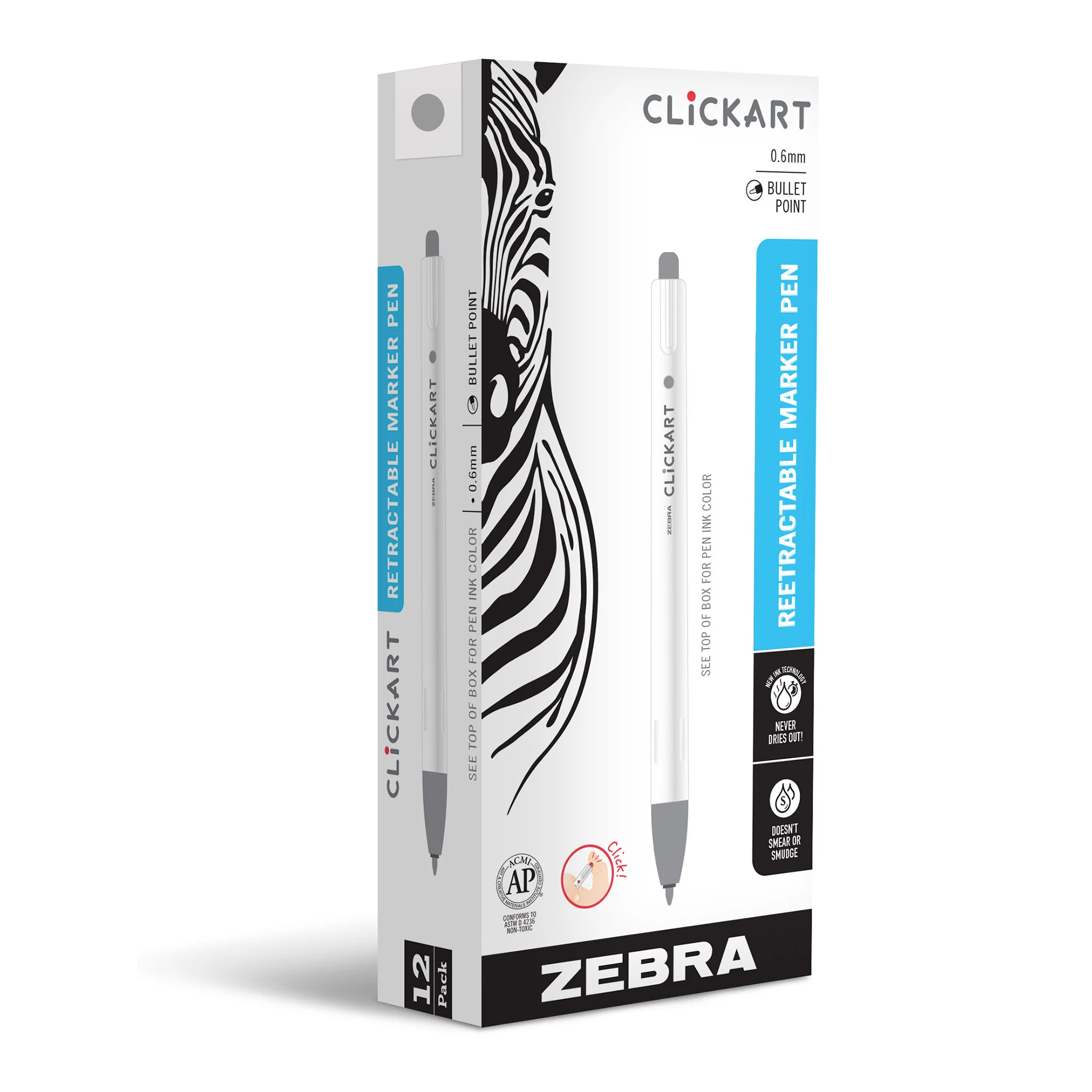 CLiCKART Retractable Felt Tip Marker - Image 10