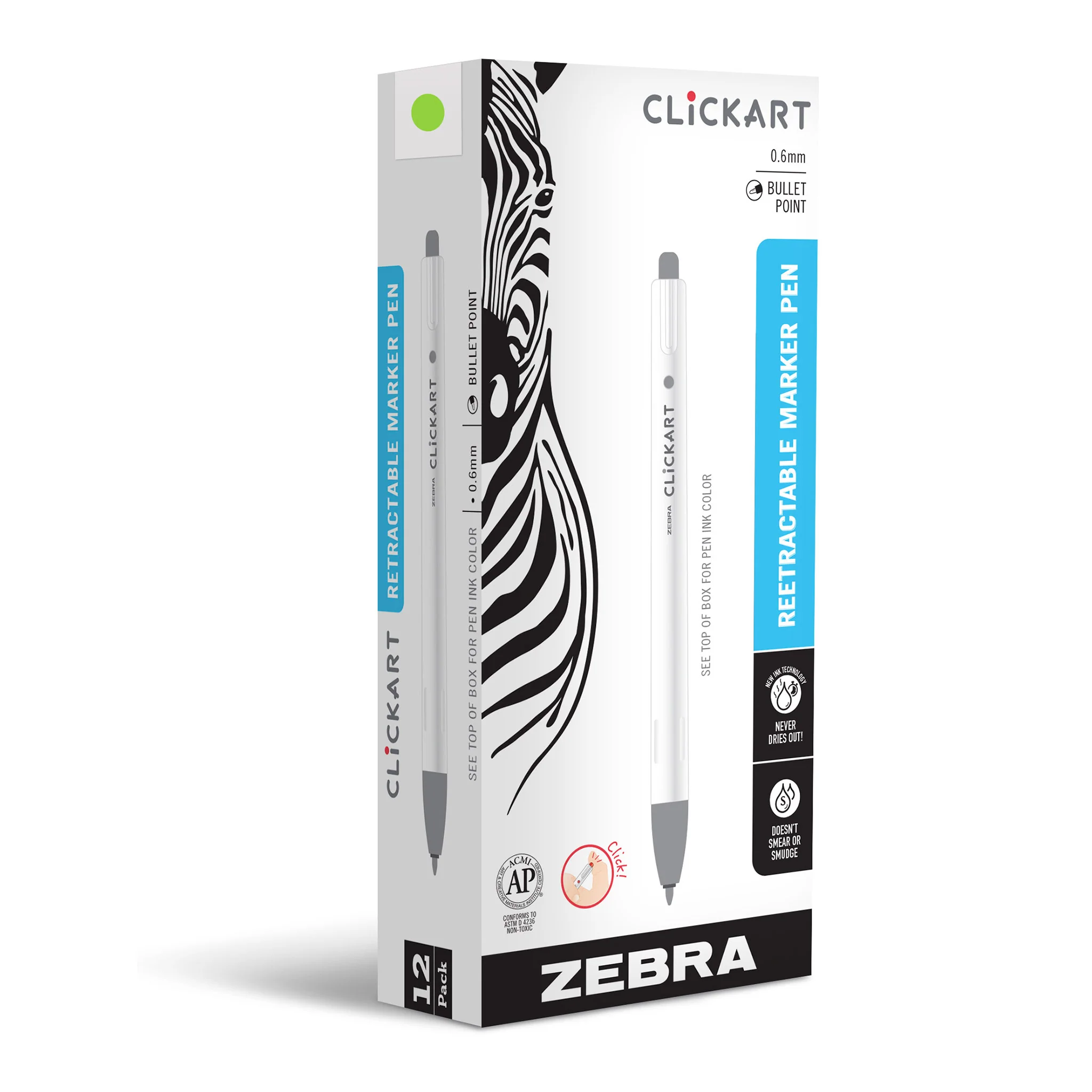 CLiCKART Retractable Felt Tip Marker - Image 14