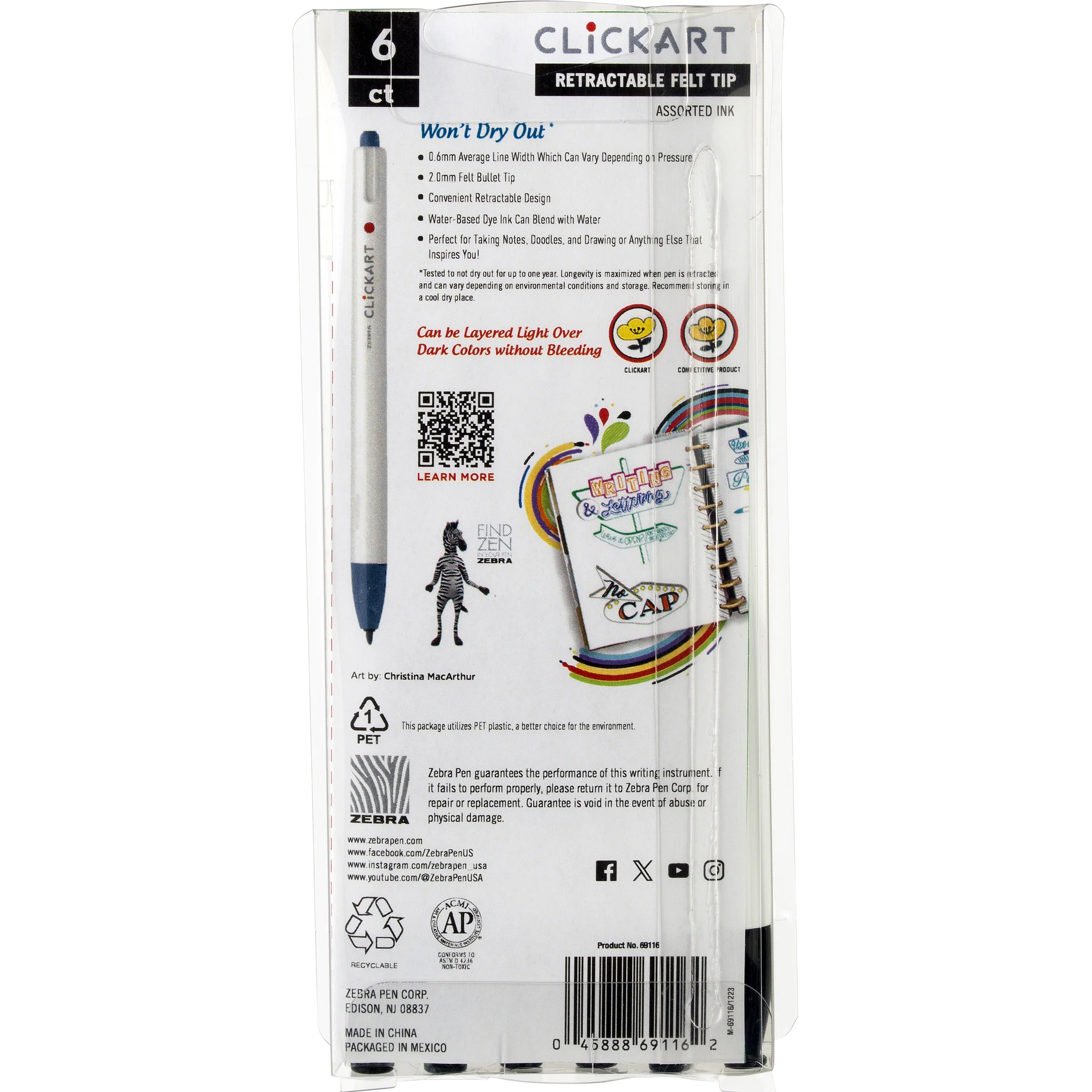 CLiCKART Retractable Felt Tip Marker - Image 43