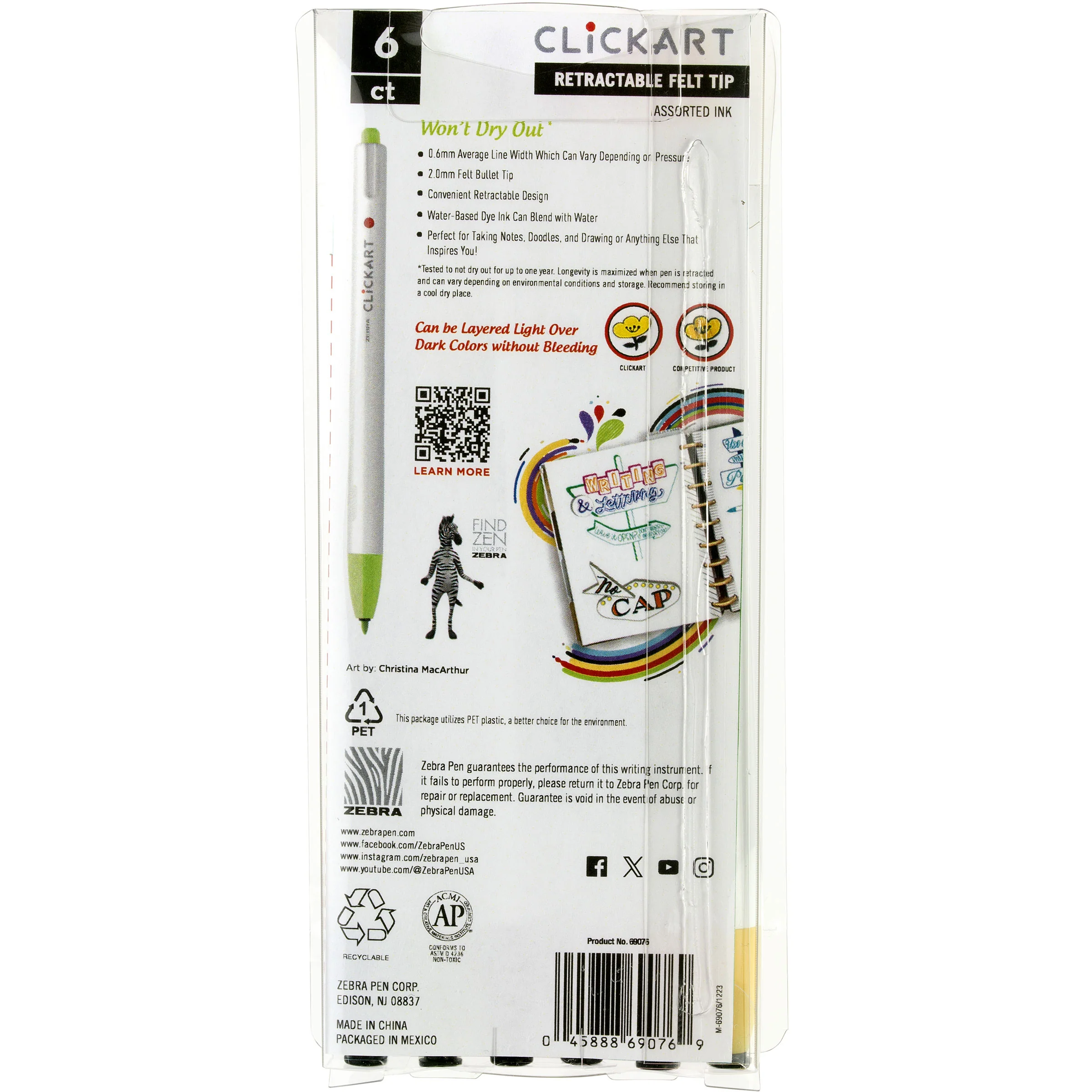 CLiCKART Retractable Felt Tip Marker - Image 51