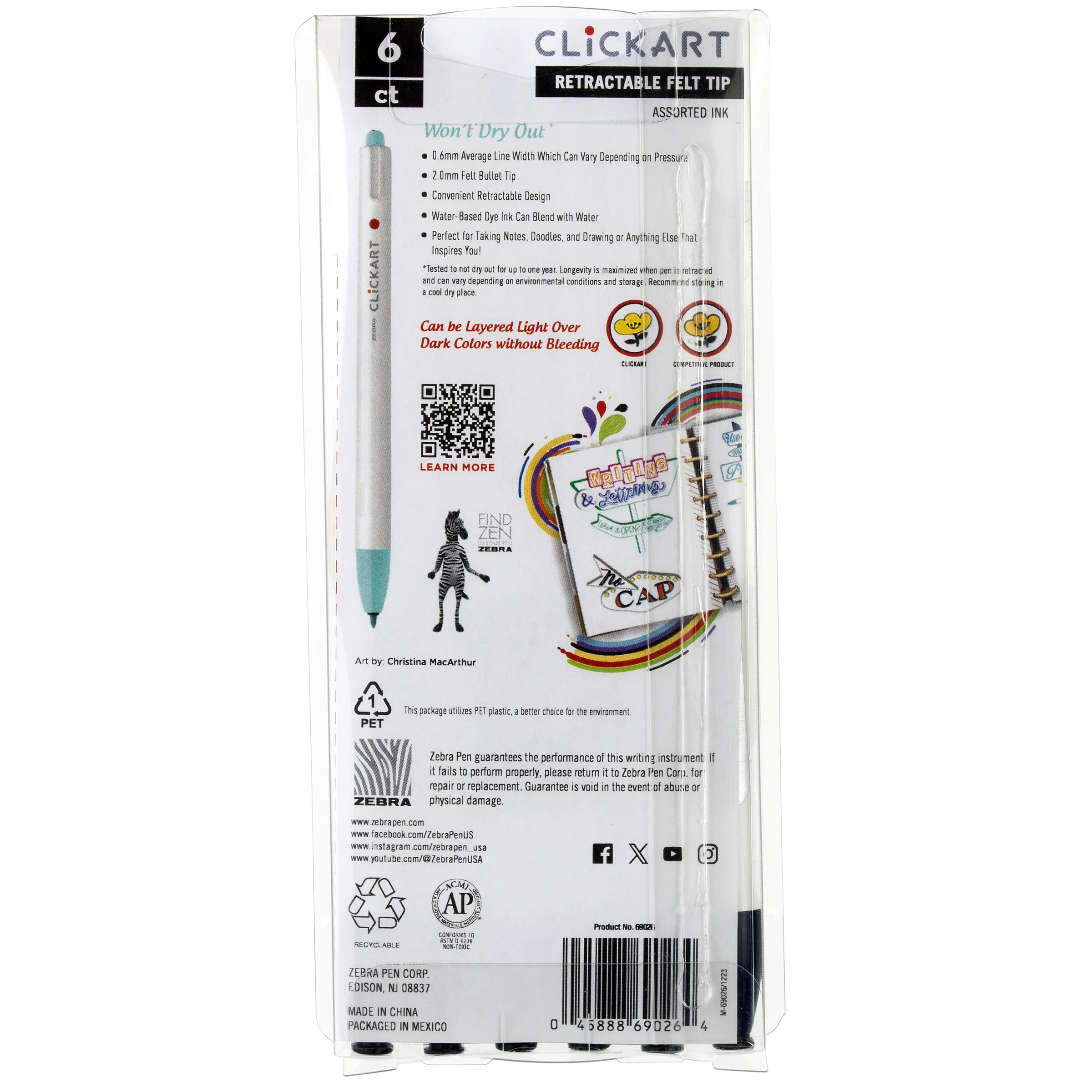 CLiCKART Retractable Felt Tip Marker - Image 56