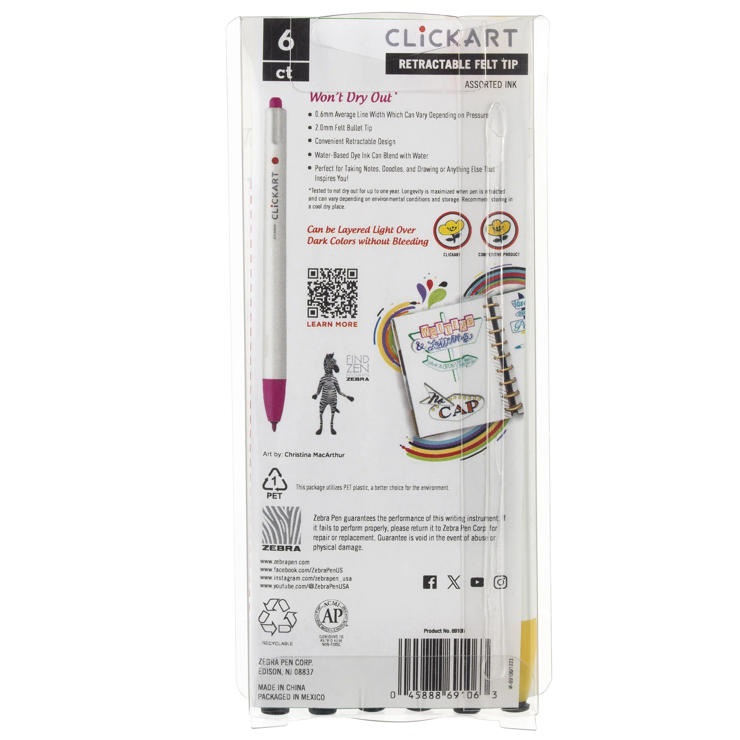CLiCKART Retractable Felt Tip Marker - Image 58