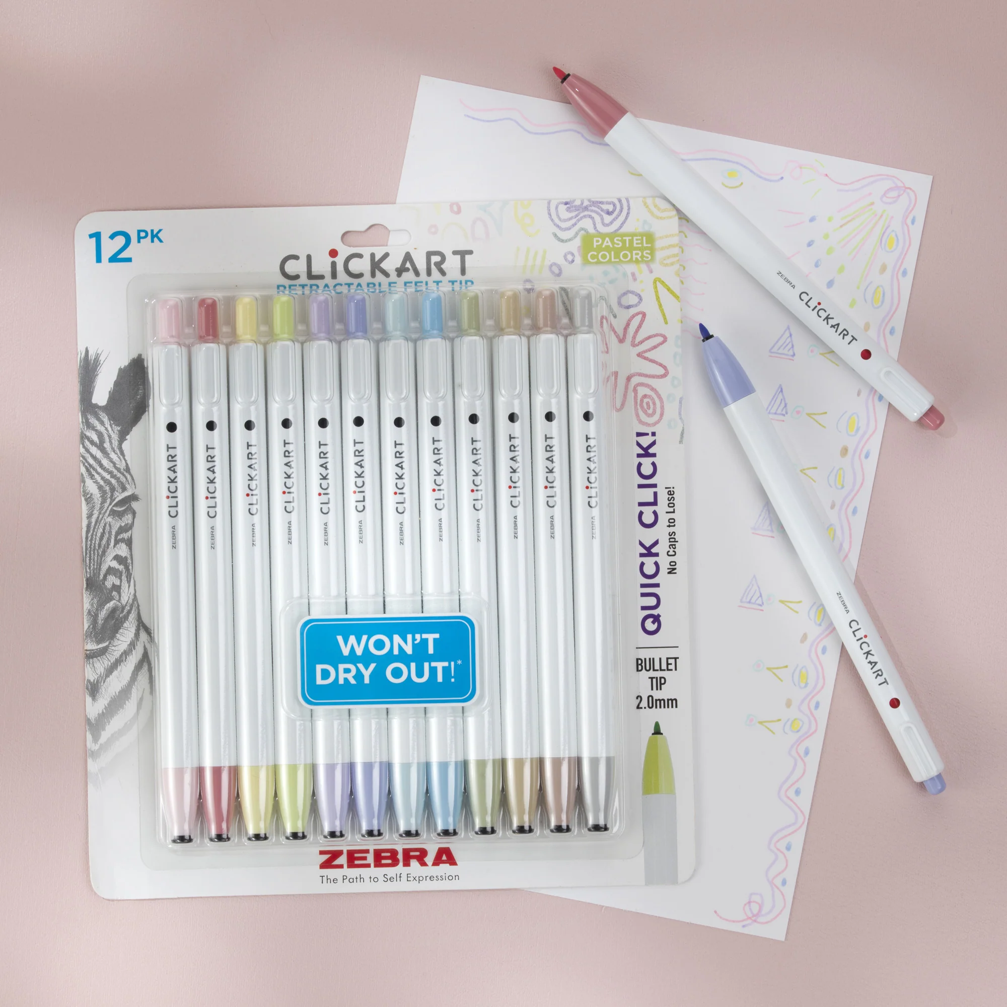 CLiCKART Retractable Felt Tip Marker - Image 82