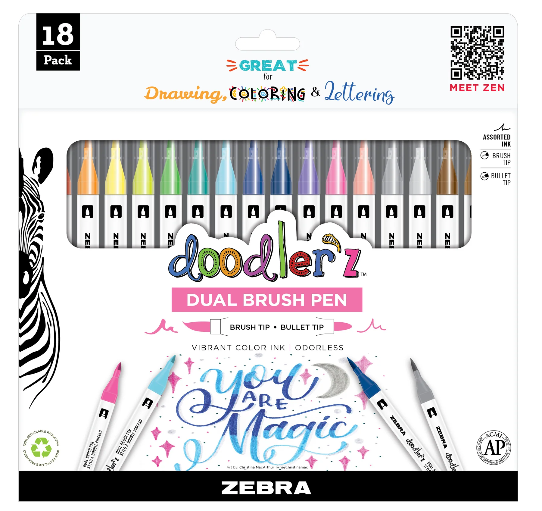 doodler'z Dual Brush Pen - Image 4