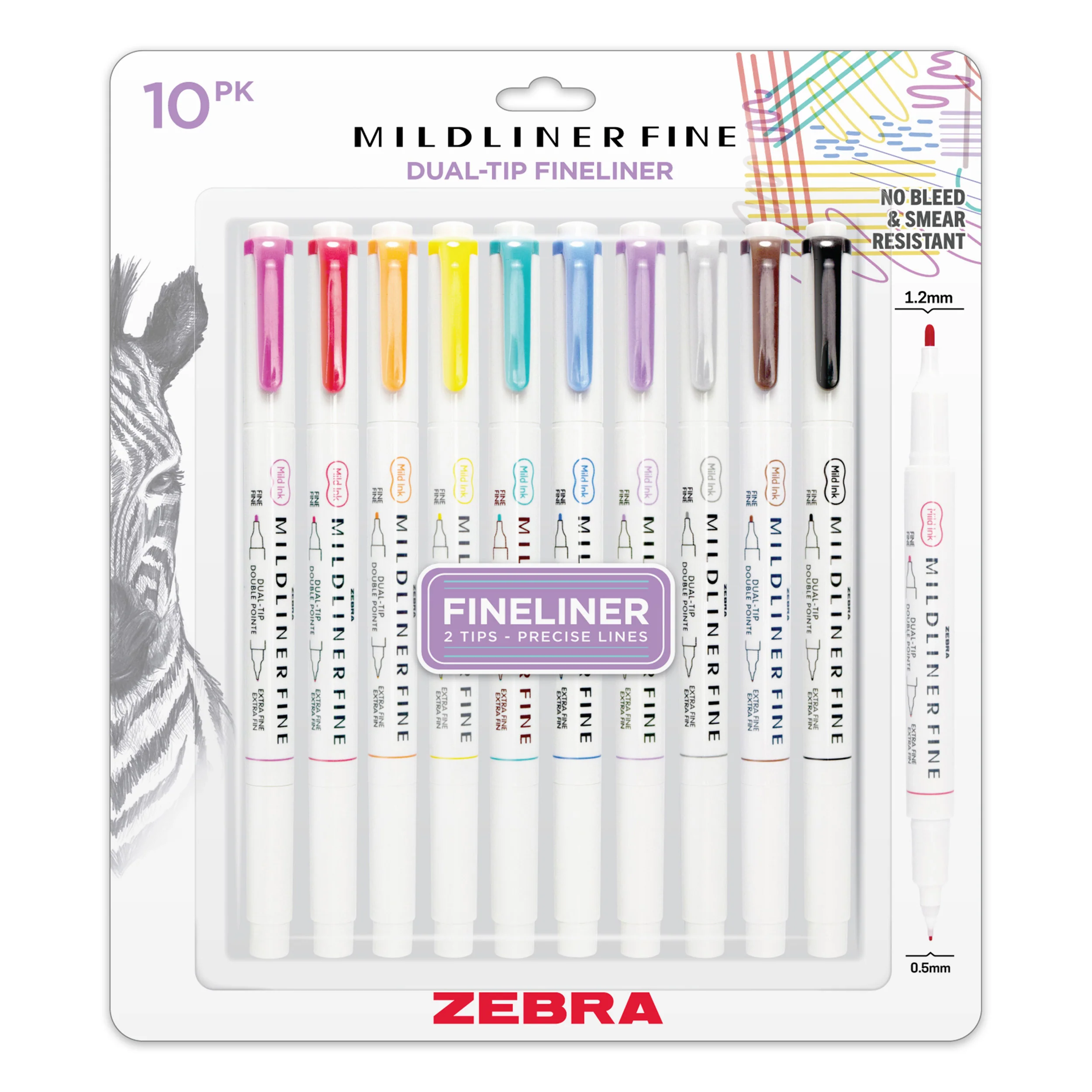 Mildliner Fine Dual-Tip Fineliner - Image 3