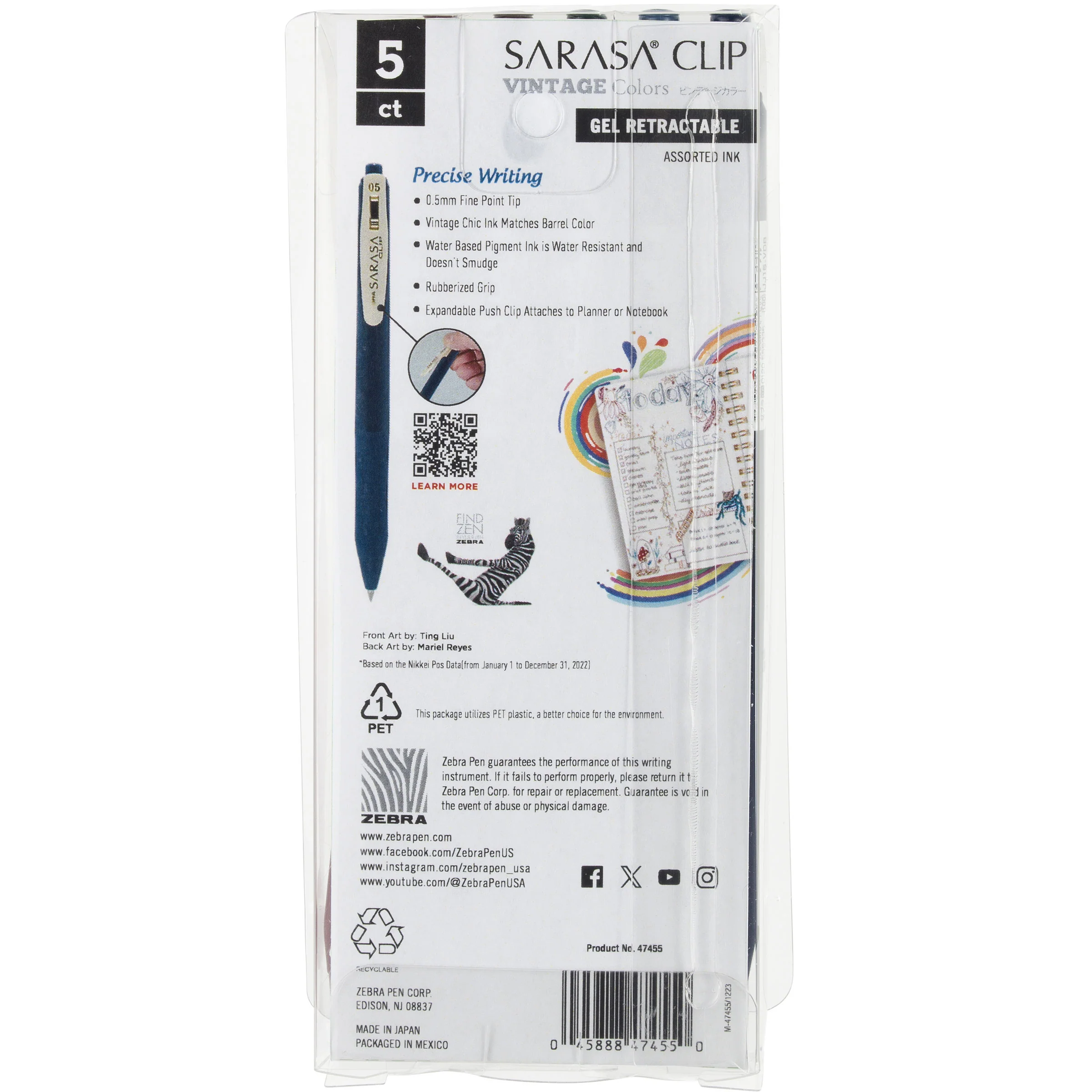 SARASA Clip Vintage Gel Retractable - Image 8