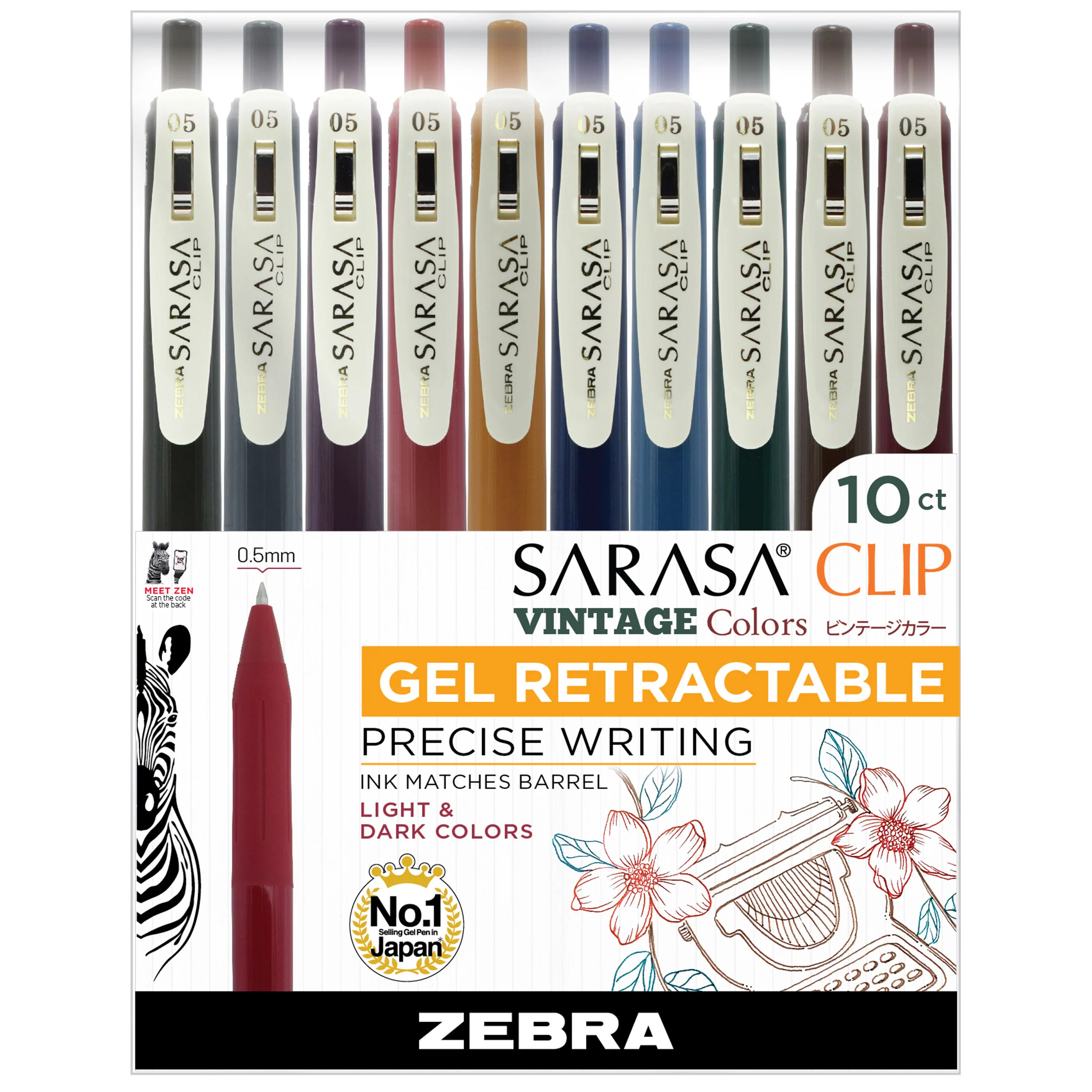 SARASA Clip Vintage Gel Retractable - Image 9