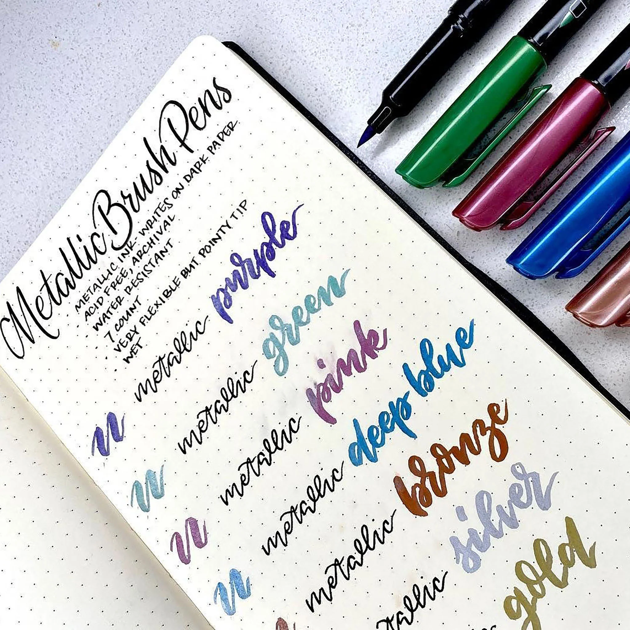 ZEBRA Brand Metallic Brush Pen - Image 7