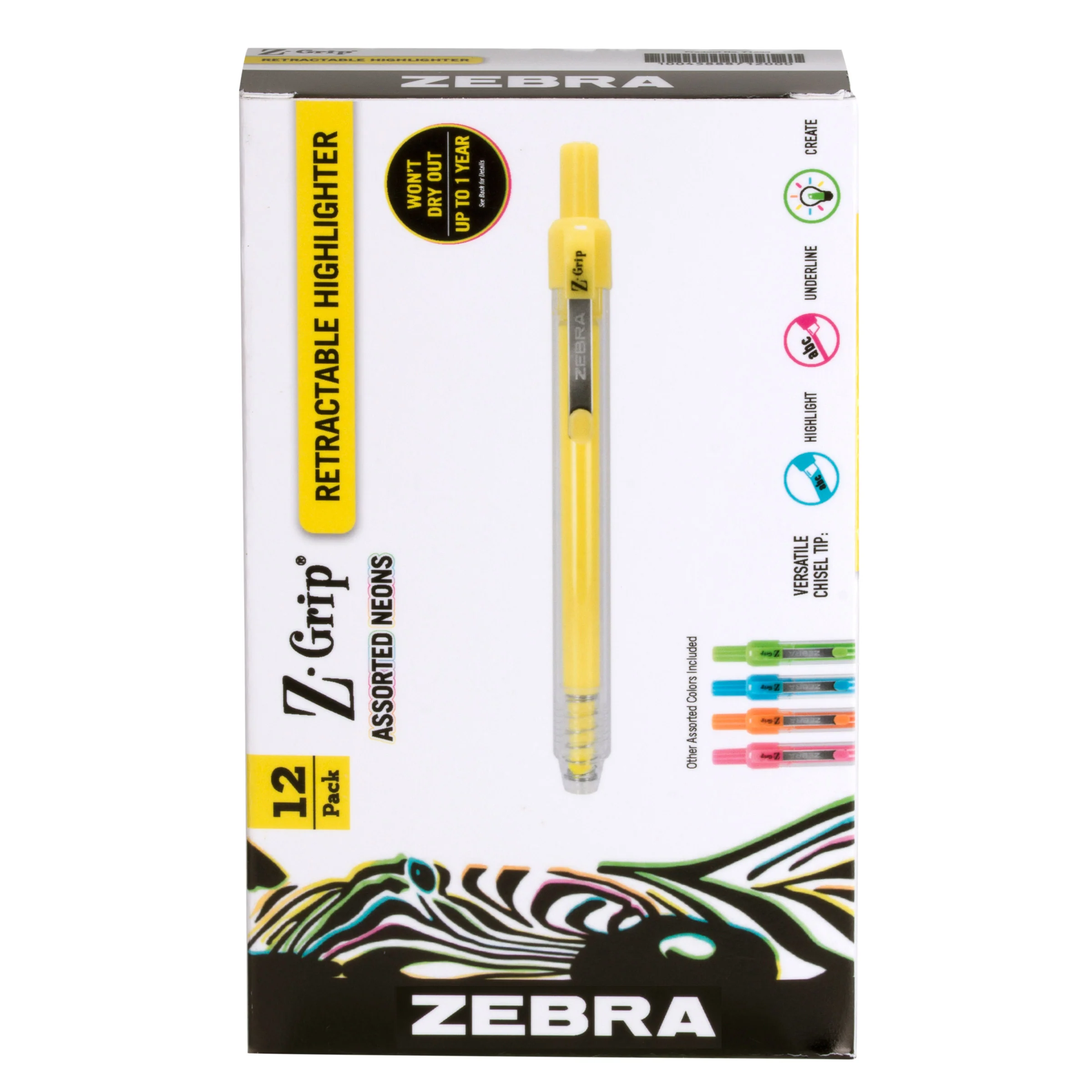 Z-Grip Retractable Highlighter - Image 3
